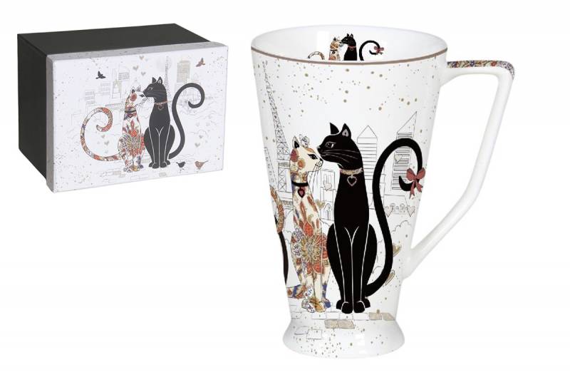 mug XXL graphisme chats amoureux
