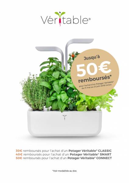 profitez de l'offre de remboursement sur les jardins d'intérieur Veritable